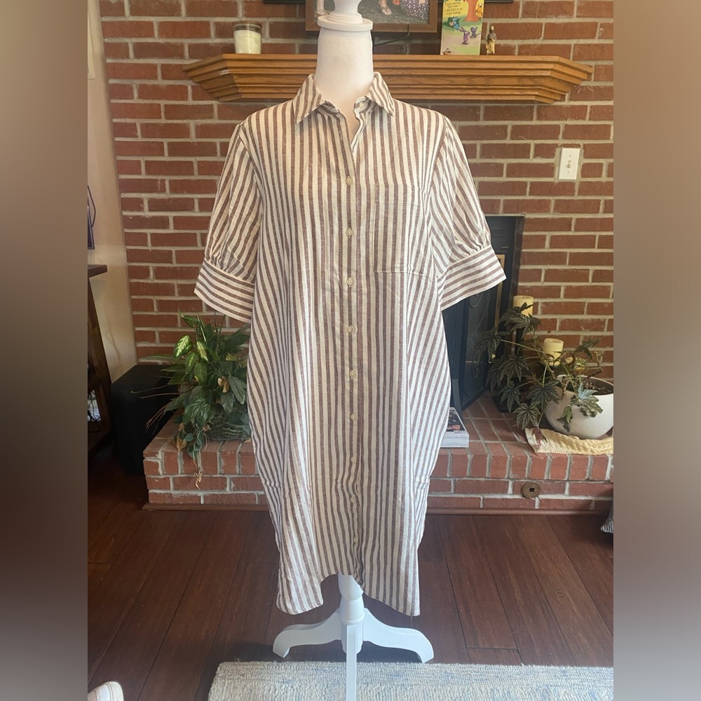 NWT Old Navy striped shirt dress